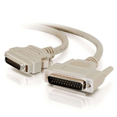 6ft IEEE-1284 DB25 Male to MicroCentronics 36 Male Parallel Printer Cable