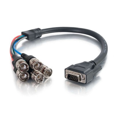 1.5ft Premium VGA Male to RGBHV (5-BNC) Male Video Cable