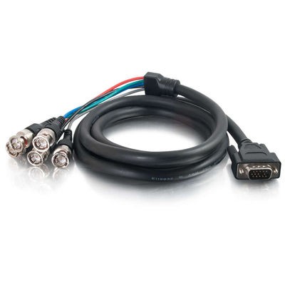 6ft Premium VGA Male to RGBHV (5-BNC) Male Video Cable