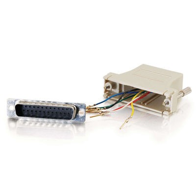 RJ12 to DB25 Male Modular Adapter
