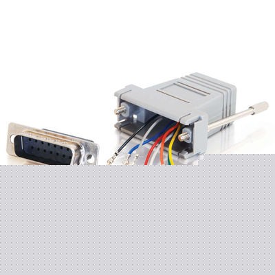 RJ45 to DB15 Male Modular Adapter