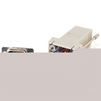 RJ45 to DB9 Male Modular Adapter - Gray