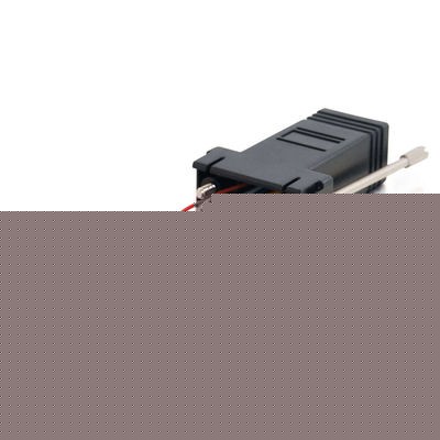 RJ45 to DB9 Male Modular Adapter - Black