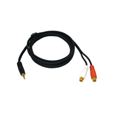 6ft One 3.5mm Stereo Male to Two RCA Stereo Female Y-Cable