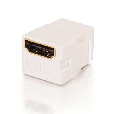 Snap-In HDMI F/F Keystone Insert Module - White