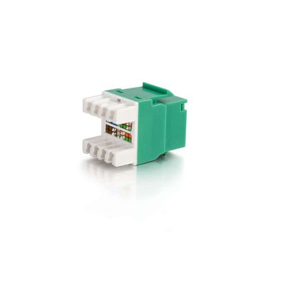 Cat5E RJ45 UTP Keystone Jack - Green