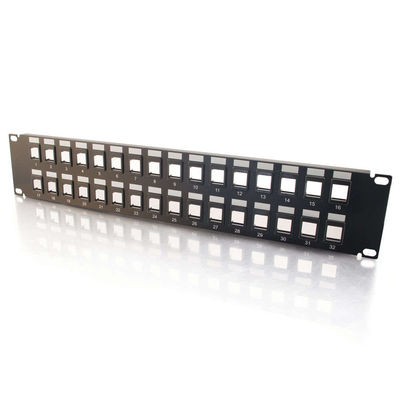 32-Port Blank Keystone/Multimedia Patch Panel