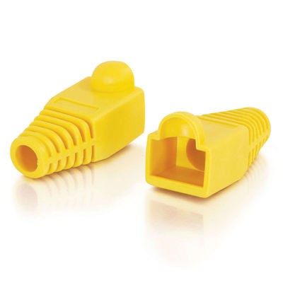 RJ45 Snagless Boot Cover (6.0mm OD) - Yellow - 50pk