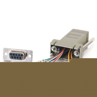 10-pin RJ45 to DB9 Female Modular Adapter