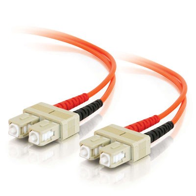 8m SC/SC Duplex 50/125 Multimode Fiber Patch Cable - Orange