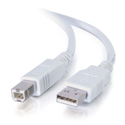 1m USB 2.0 A/B Cable - White