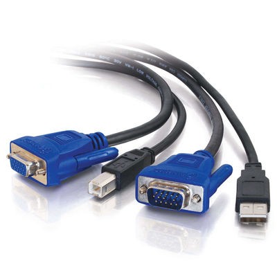 10ft USB 2.0 + SXGA KVM Cable