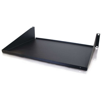 APW 14in Solid Cantilevered Equipment Shelf - Black