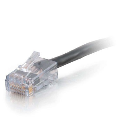 1ft Cat6 550MHz Assembled Plenum Patch Cable - Black
