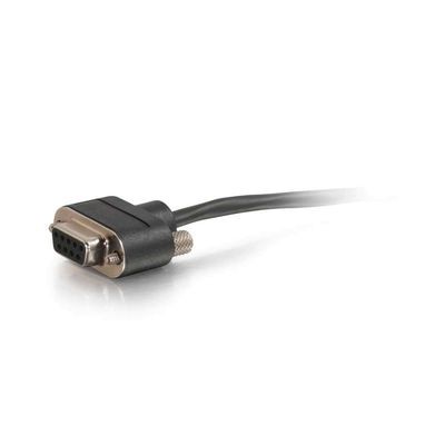 3ft CMP-Rated Low Profile DB9 Null Modem Cable M-F