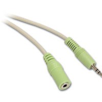 6ft 3.5mm M/F Stereo Audio Extension Cable (PC-99 Color-Coded)