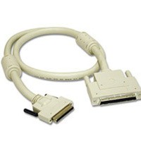 12ft LVD/SE VHDCI .8mm 68-pin Male to SCSI-3 MD68 Male Cable with Ferrites