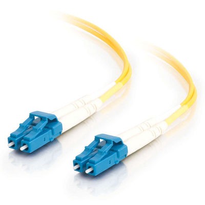 2m LC/LC Duplex 9/125 Single Mode Fiber Patch Cable - Yellow