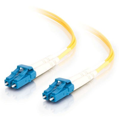 20m LC/LC LSZH Duplex 9/125 Single Mode Fiber Patch Cable - Yellow