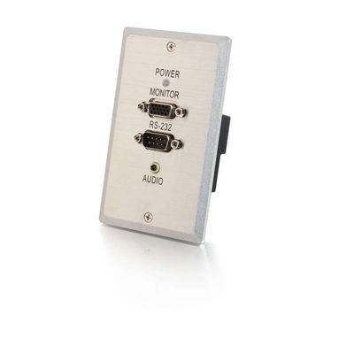 TruLink VGA+3.5mm Audio+RS232 over Cat5 Wall Plate Receiver