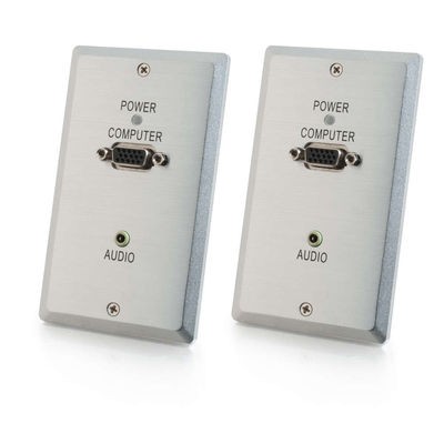 TruLink VGA+3.5mm Audio over Cat5 Wall Plate Transmitter/ Wall Plate Receiver Kit