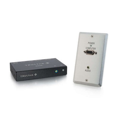 TruLink VGA+3.5mm Audio over Cat5 Wall Plate Transmitter/ Box Receiver Kit