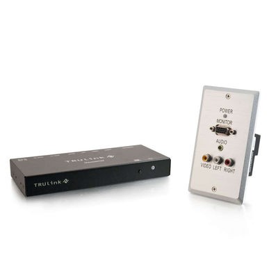 TruLink VGA+3.5mm+Composite over Cat5 Box Transmitter/Wall Plate Receiver Kit