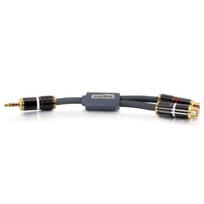 SonicWave&trade; One 3.5mm Stereo Male to Two RCA Stereo Female Audio Y-Cable