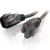 6ft 18 AWG Flat Plug Power Strip Plus (NEMA 5-15P to NEMA 5-15R)