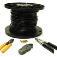 250ft RG6 Dual Shield Coaxial Cable Installation Kit