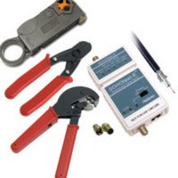 250ft RG6 Dual Shield Coaxial Cable Installation Kit with Tester