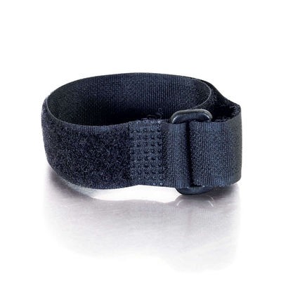 11in Hook-and-Loop Cable Management Straps - Black - 12pk