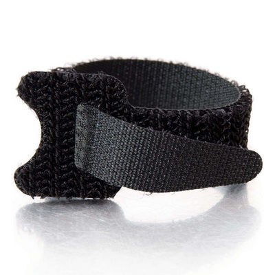 6in Hook-and-Loop Cable Management Straps - Black - 12pk