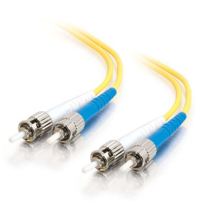 5m ST/ST Duplex 9/125 Single Mode Fiber Patch Cable - Yellow