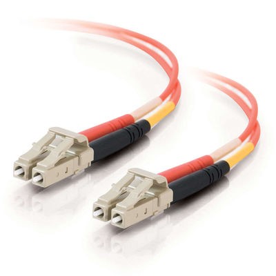 20m LC/LC Duplex 50/125 Multimode Fiber Patch Cable - Orange