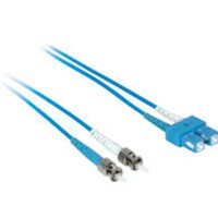 2m SC/ST Duplex 9/125 Single Mode Fiber Patch Cable - Blue