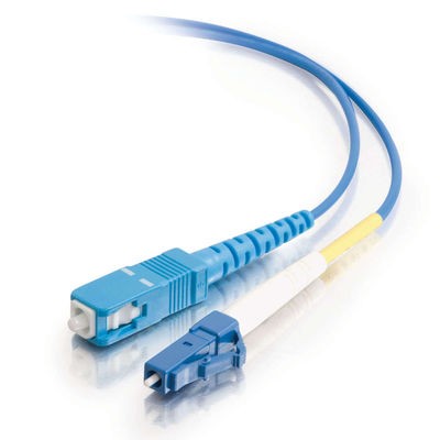 1m LC/SC Simplex 9/125 Single Mode Fiber Patch Cable - Blue