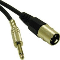 25ft Pro-Audio XLR Male to 1/4in Male Cable