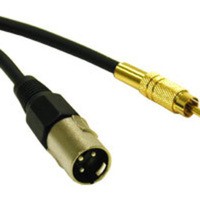 50ft Pro-Audio XLR Male to RCA Male Cable