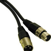 3ft Pro-Audio XLR Male to XLR Female Cable