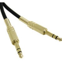 3ft Pro-Audio 1/4in TRS Male to 1/4in TRS Male Cable
