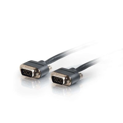 25ft Plenum-Rated HD15 SXGA M/M Monitor/Projector Cable with Rounded Low Profile Connectors
