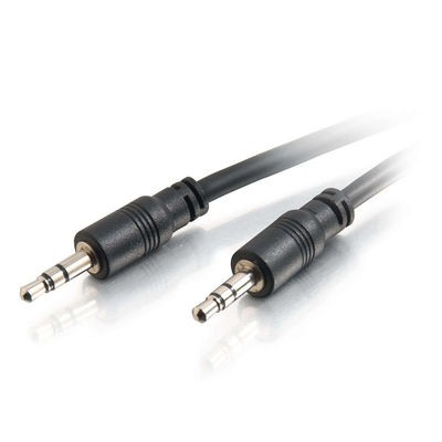 50ft CMG-Rated 3.5mm Stereo Audio Cable With Low Profile Connectors