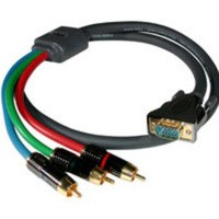 3ft SonicWave™ RCA Component Video to HD15 Male Breakout Cable