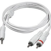 12ft One 3.5mm Stereo Male to Two RCA Stereo Male Audio Y-Cable - iPod White