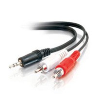 6ft Value Series™ One 3.5mm Stereo Male to Two RCA Stereo Male Y-Cable