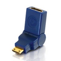 Velocity™ 90° Rotating HDMI Female to HDMI Mini Male Port Saver Adapter