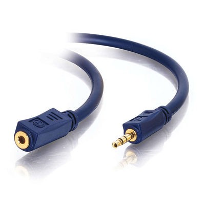 100ft Velocity&trade; 3.5mm M/F Stereo Audio Extension Cable