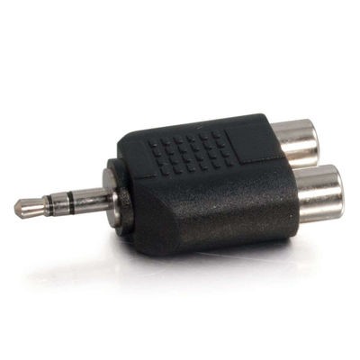 3.5mm Stereo Male to Dual RCA Female Audio Adapter