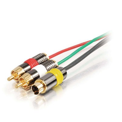 75ft Plenum-Rated S-Video + RCA Stereo Audio Cable